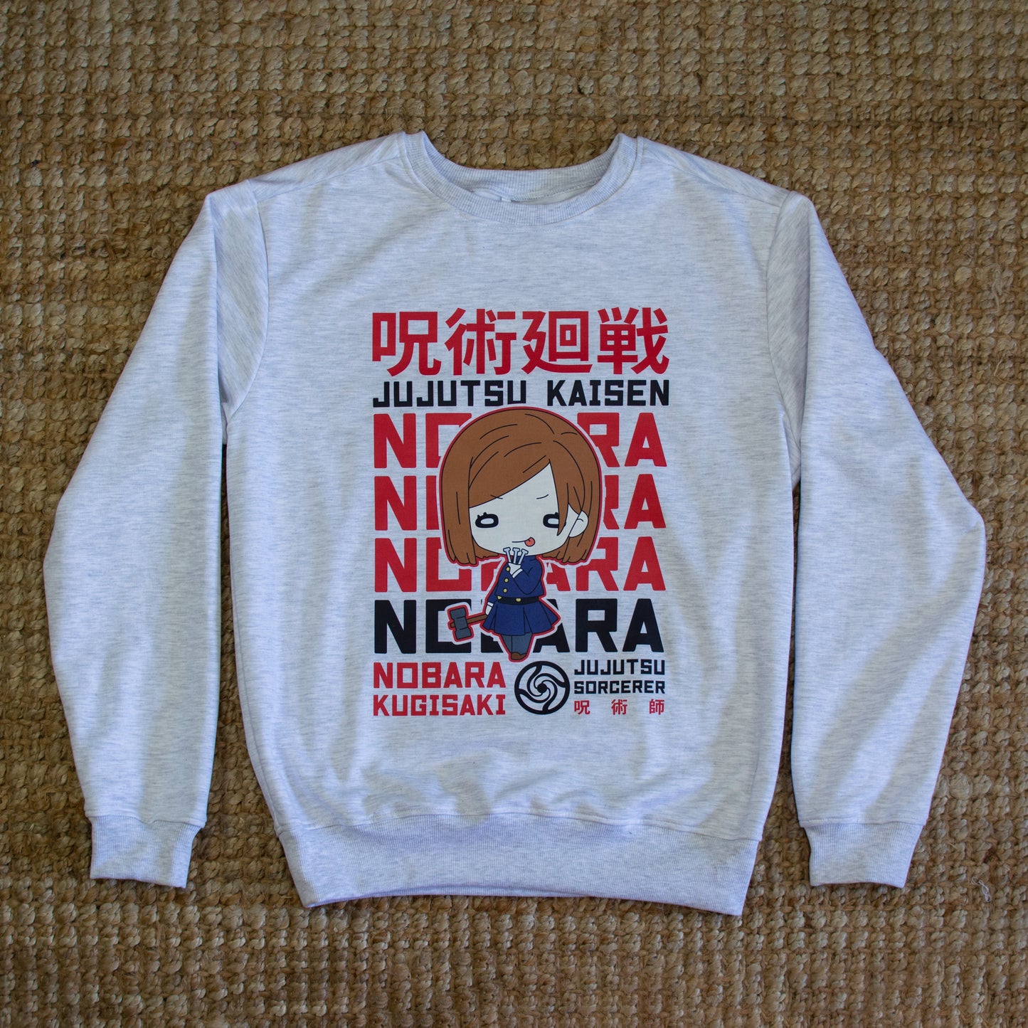 Nobara Kugisaki Grey Mélange Crewneck