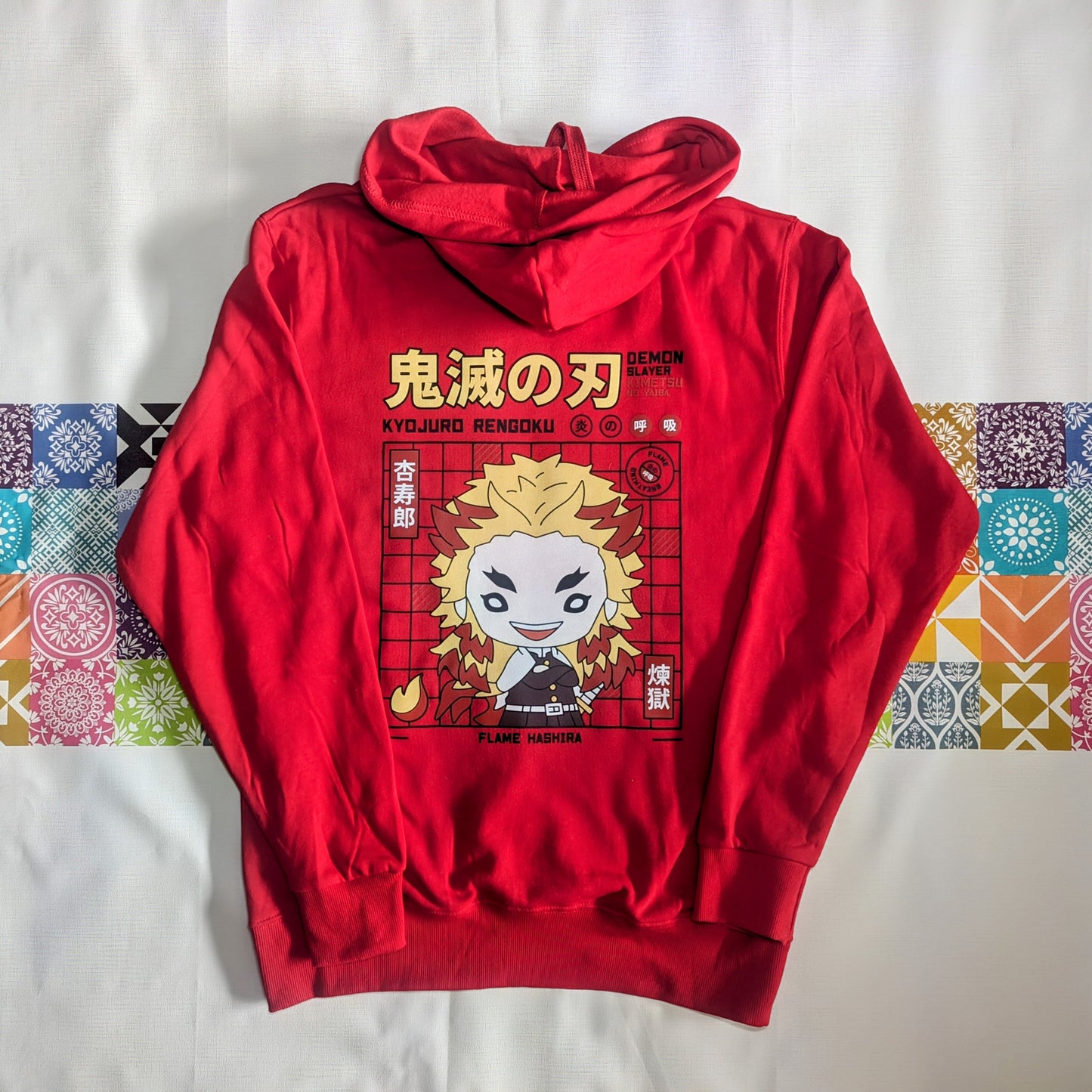 Chibi Rengoku Red Hoodie: Fiery Comfort