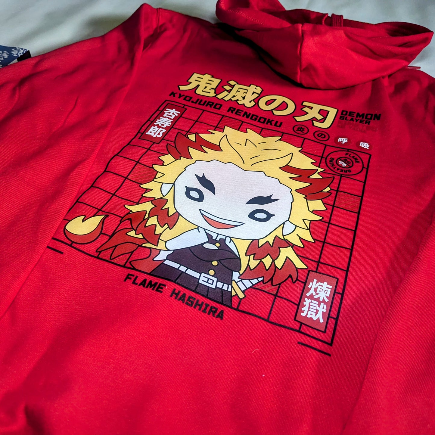 Chibi Rengoku Red Hoodie: Fiery Comfort