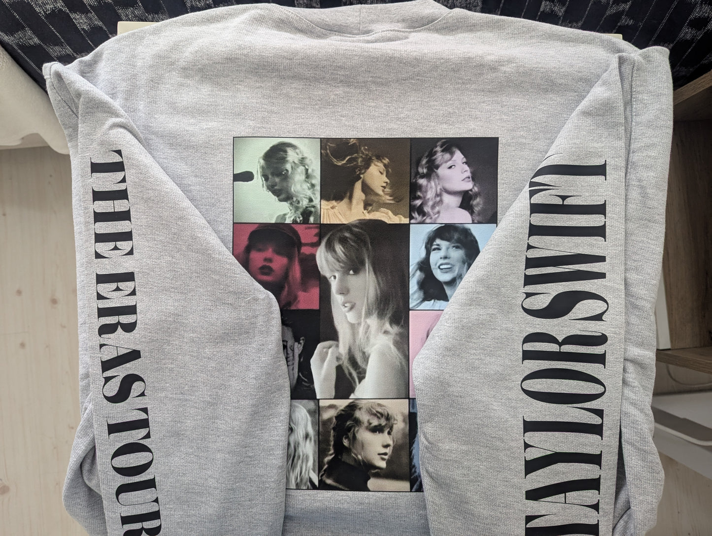 The Eras Tour Grey Melange Oversized Crewneck