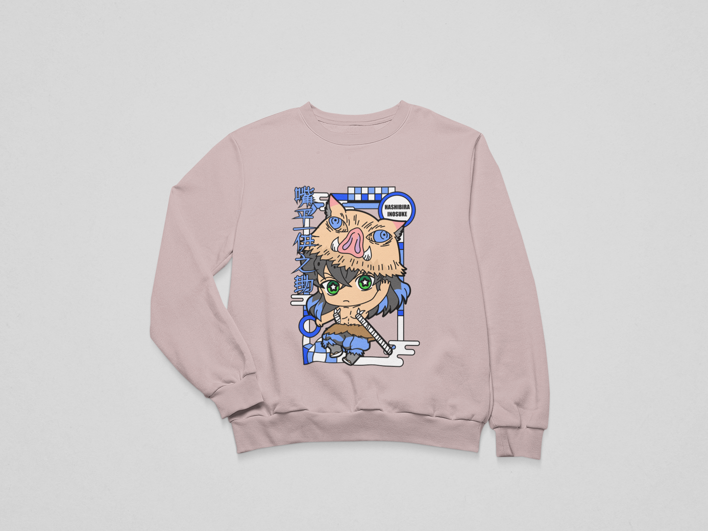 Inosuke Chibi Oversized Crewneck