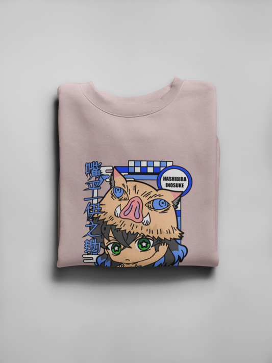 Inosuke Chibi Oversized Crewneck