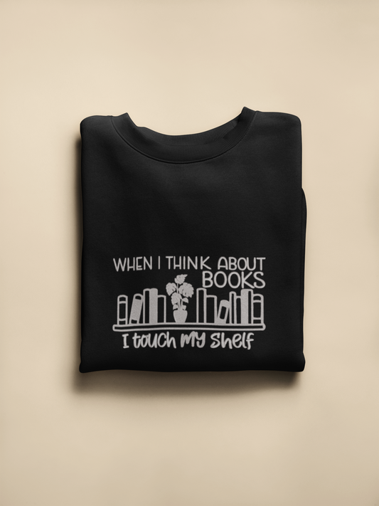 Touch My Shelf Crewneck: Black