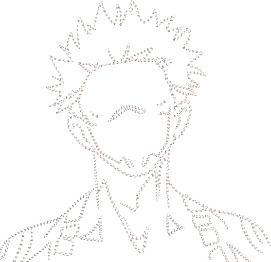 Embroidered Sukuna Line Art